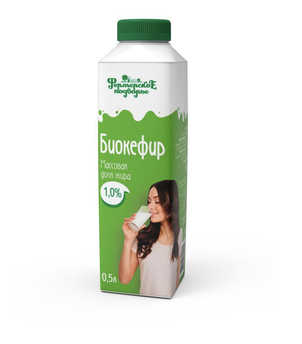 Биокефир 1% Фермерское подворье 500 г
