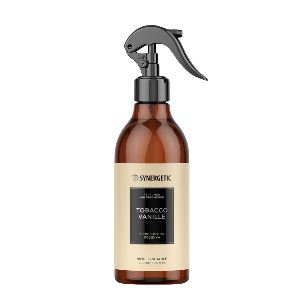 Освежитель воздуха Synergetic парфюмированный Табак-ваниль, 380 мл