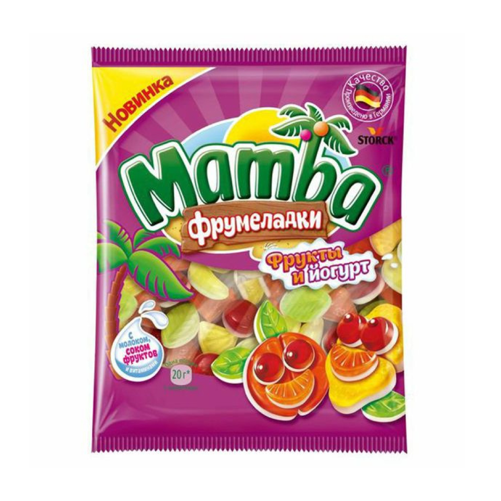 Мармелад Мамба Фрукты и йогурт, 140 г