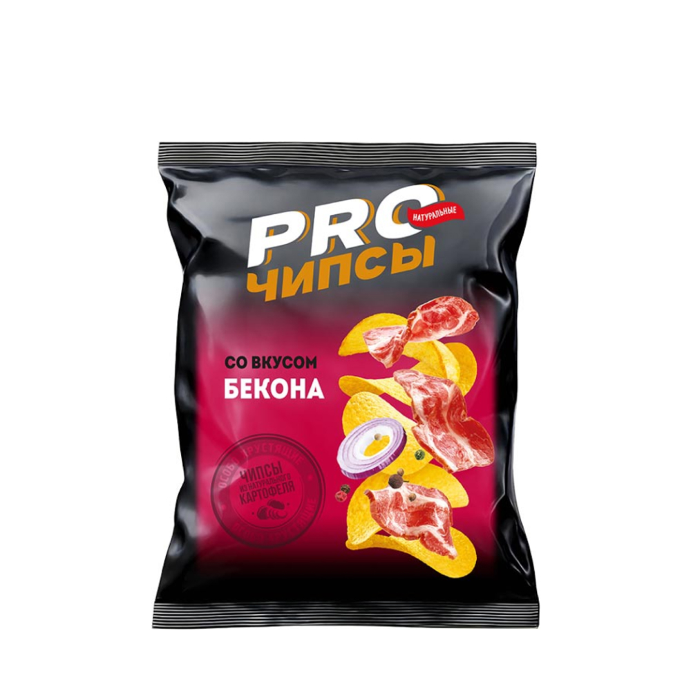 Чипсы PRO-Чипсы со вкусом бекона, 60 г