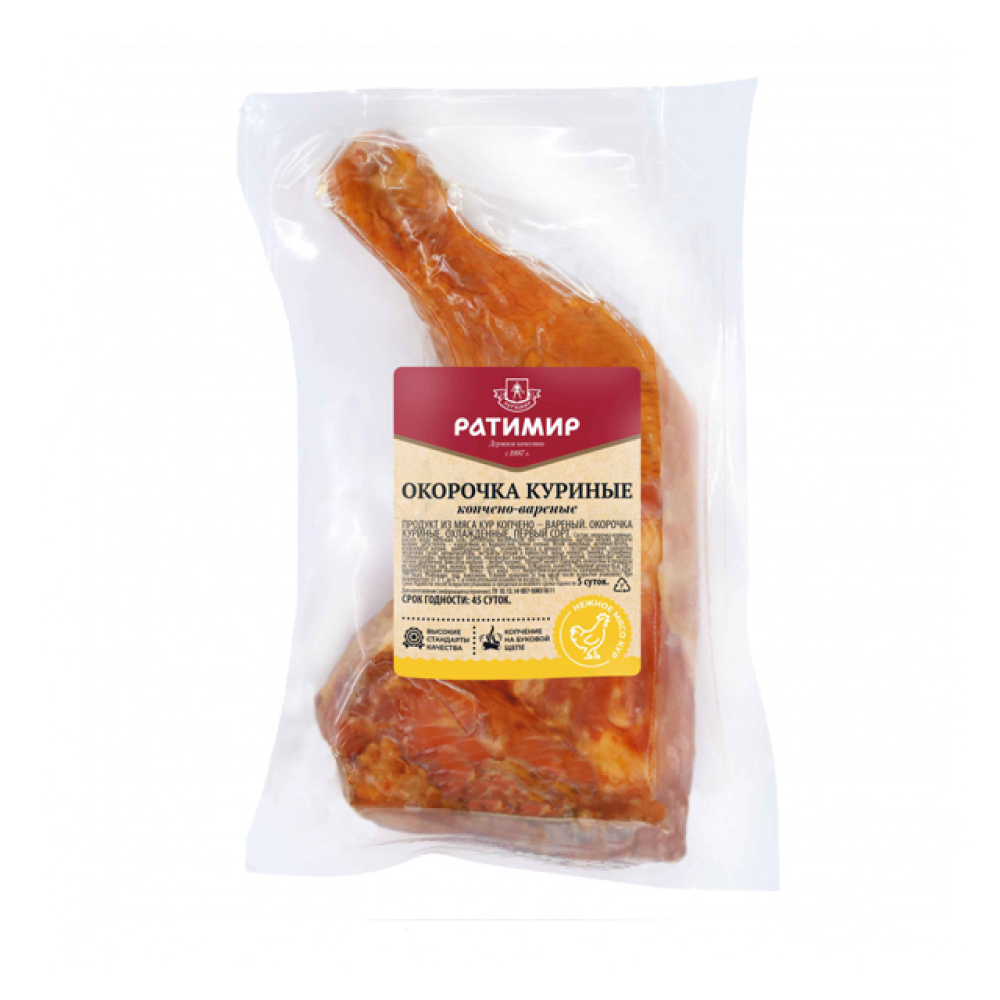 Окорочка куриные Ратимир копчено-вареные, 333 гр