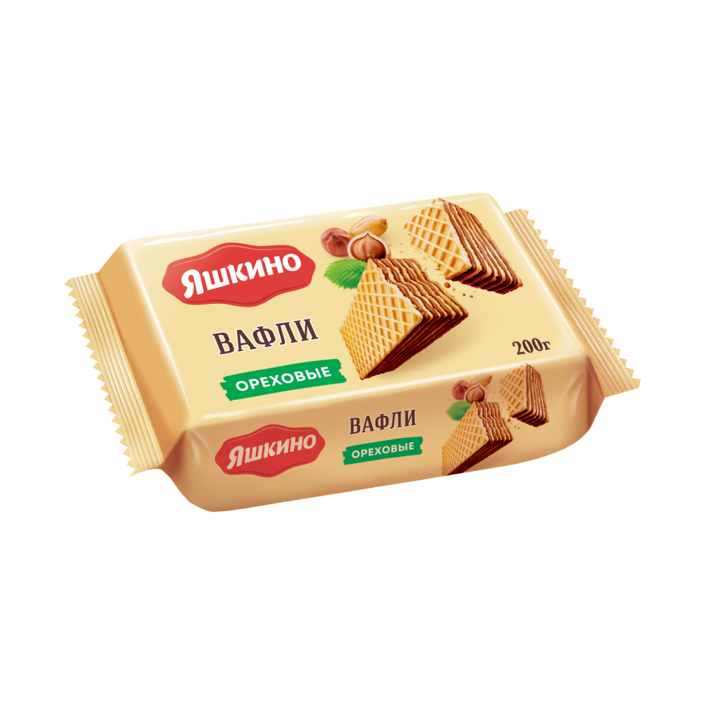 Вафли Яшкино ореховые, 200 г
