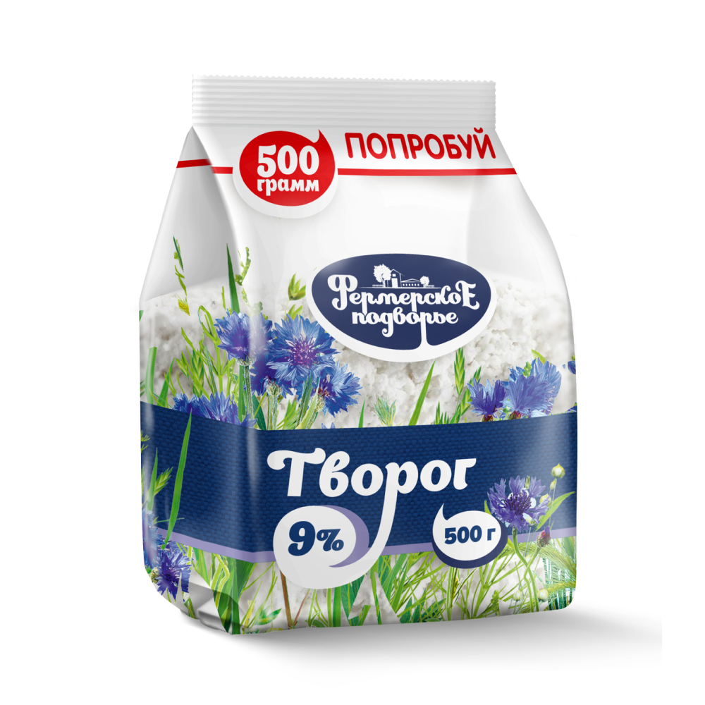 Творог Фермерское подворье 9%, 500 г