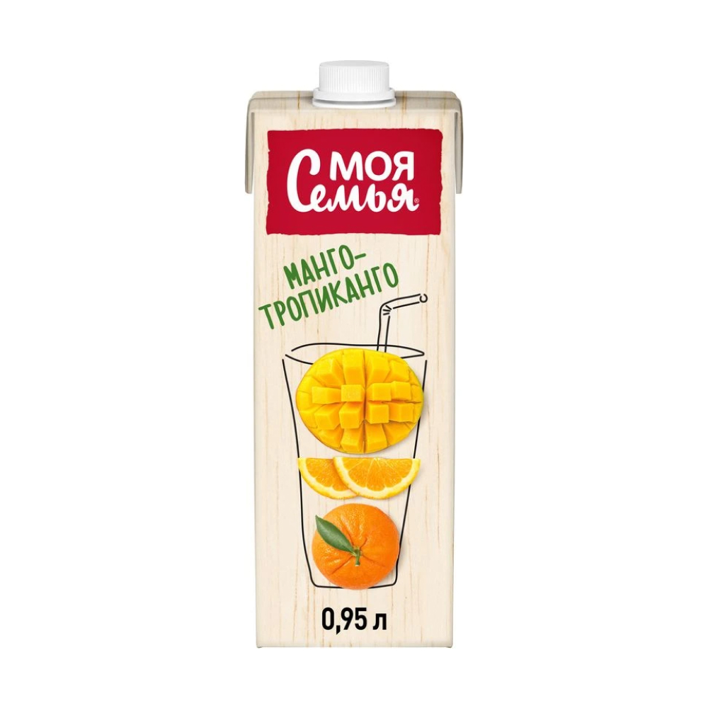 Сок Моя семья Манго-тропиканго, 0,95 л