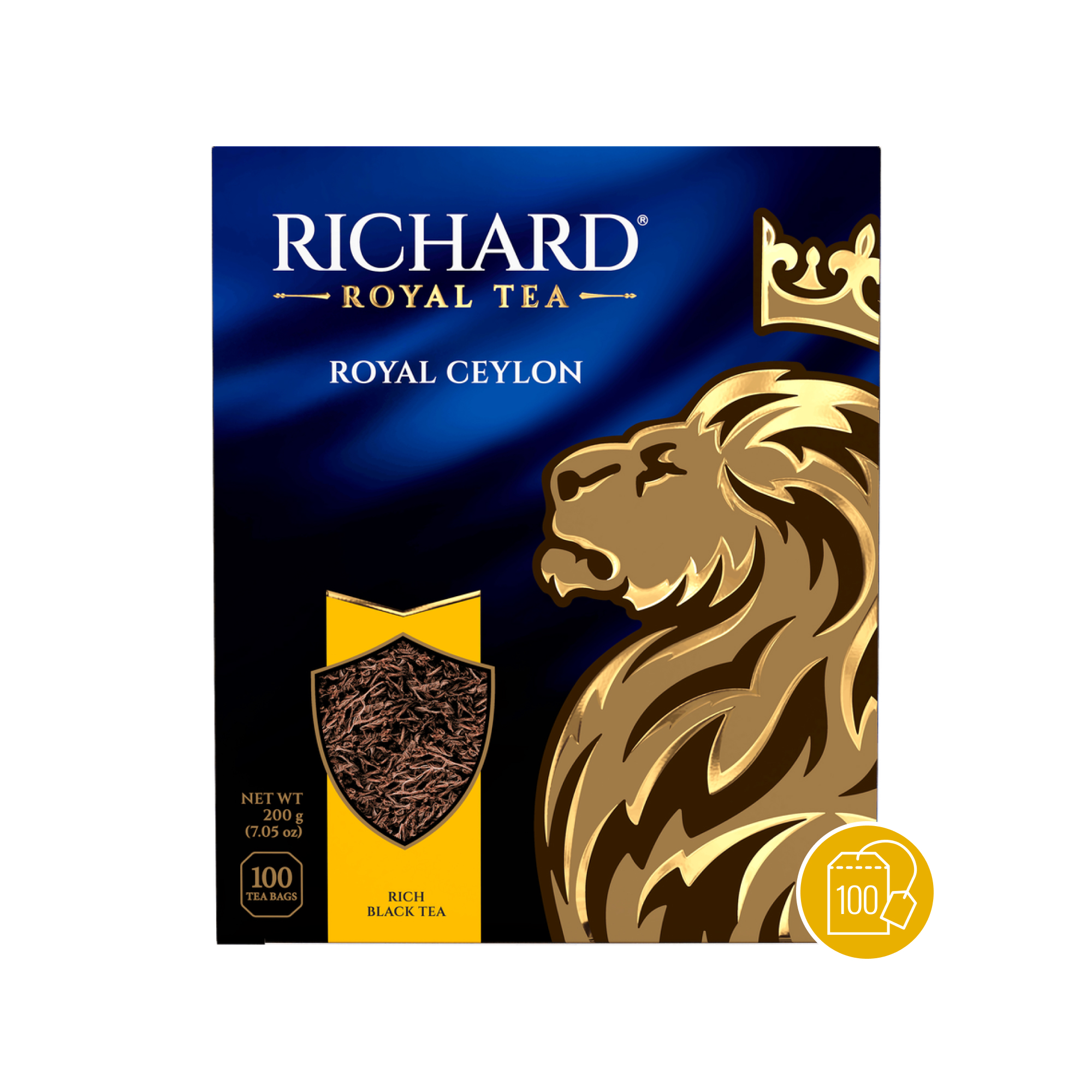 Чай черный Richard Royal Ceylon высокогорный, 100 п. // [12]