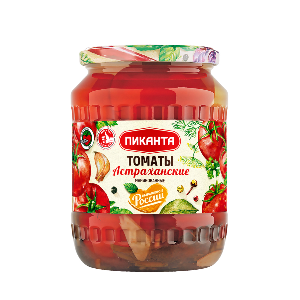 Томаты Астраханские Пиканта маринованые, 670 г