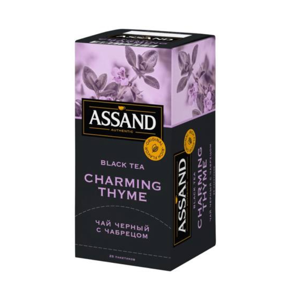 Чай черный Assand Charming Thyme с чабрецом 25х2г *