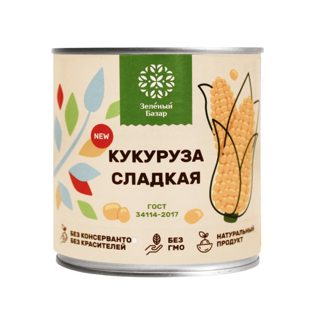 Кукуруза сладкая Зеленый базар, 425 мл