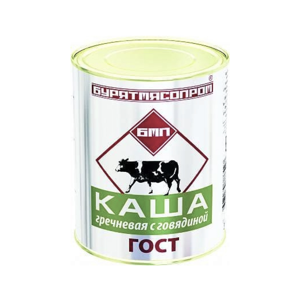 Каша гречневая БМП с говядиной гост, 340 г