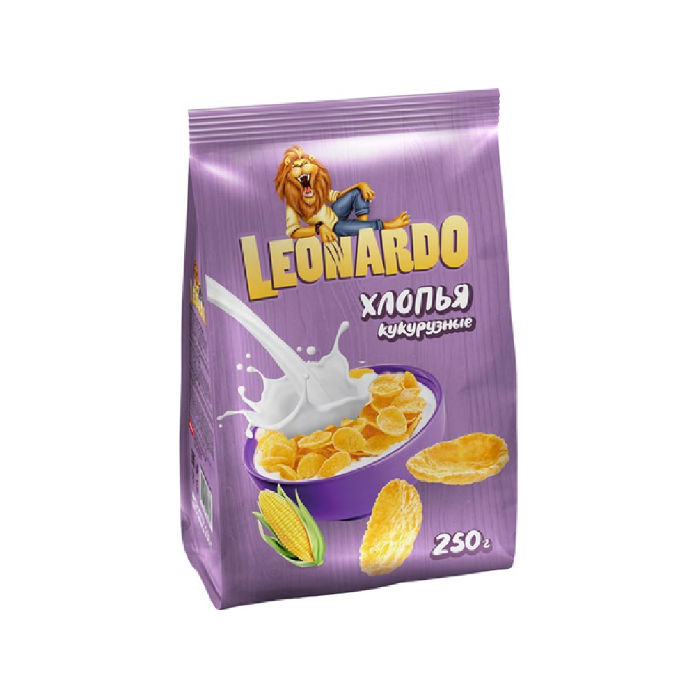 Хлопья кукурузные Leonardo, 250 г // [7]
