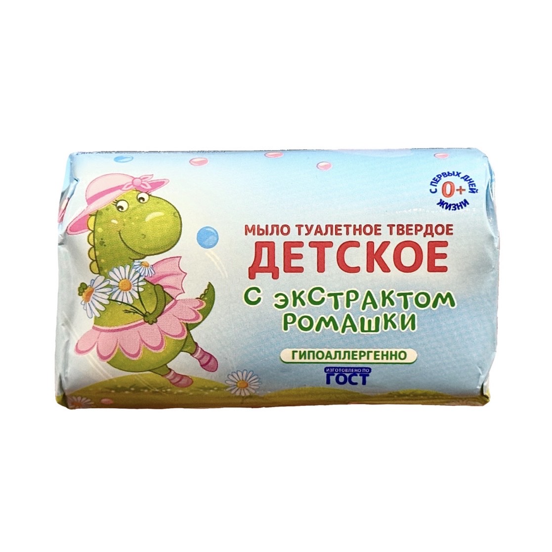 Мыло туалетное твердое детское с экстрактом ромашки, 100 г