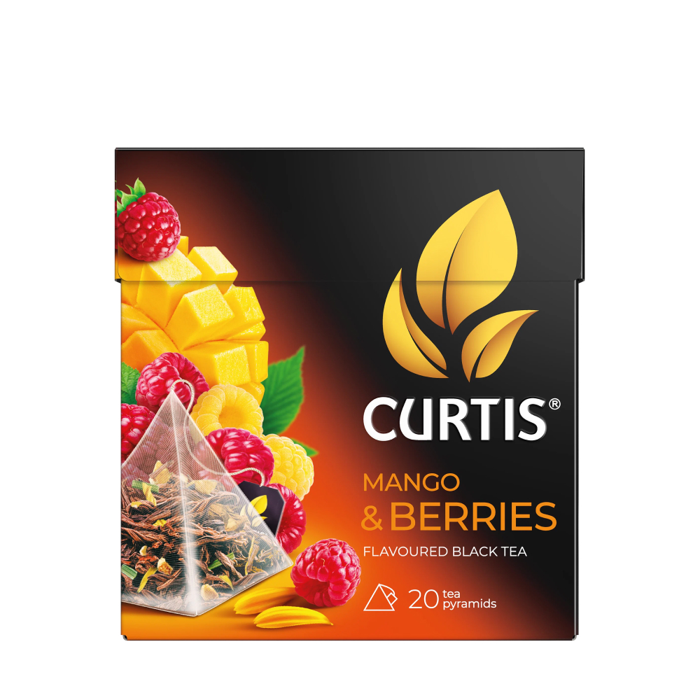 Чай черный Curtis Mango&berries с цедрой апельсина и ароматом манго и малины, 20 п. // [12]