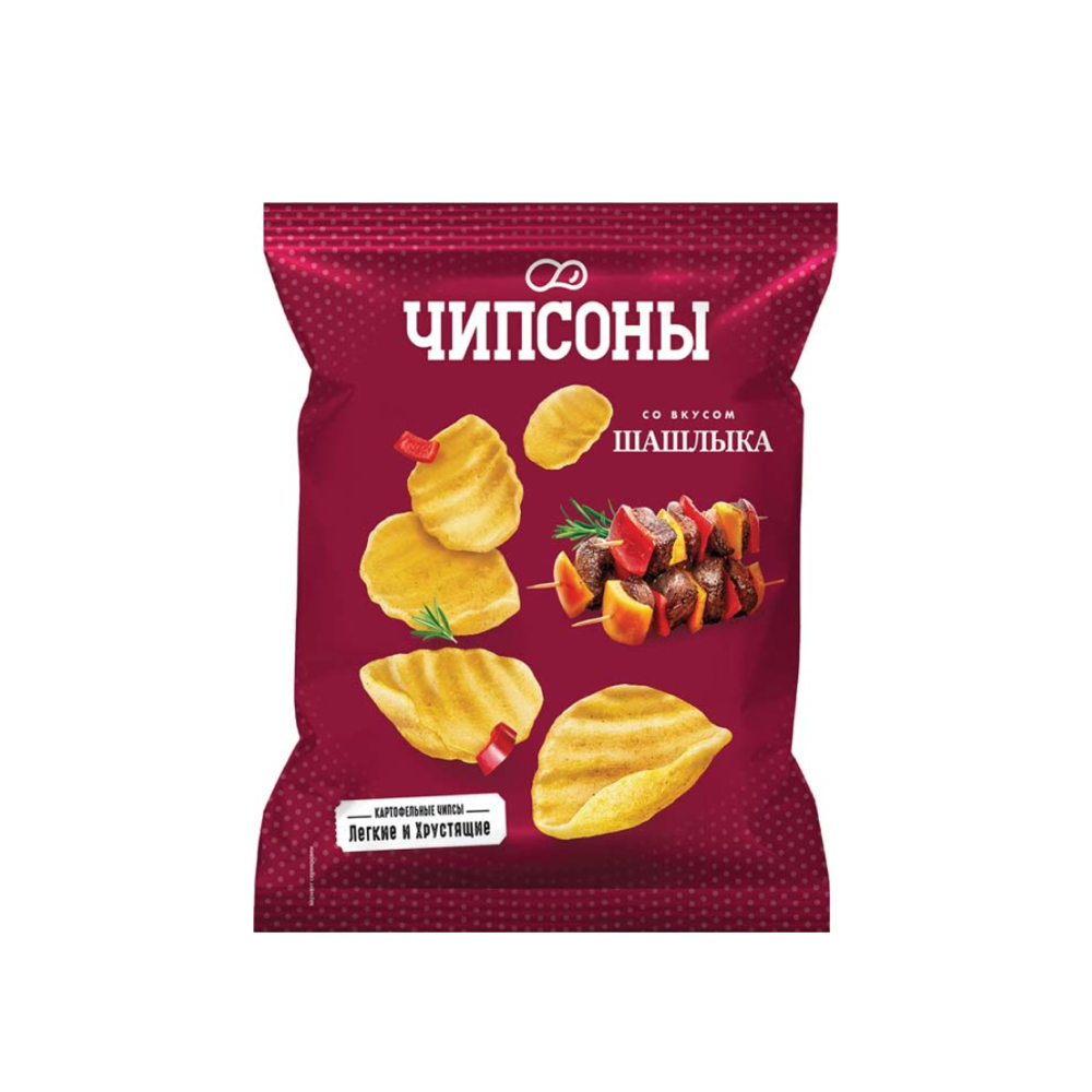 Чипсы Чипсоны со вкусом шашлыка, 40 г