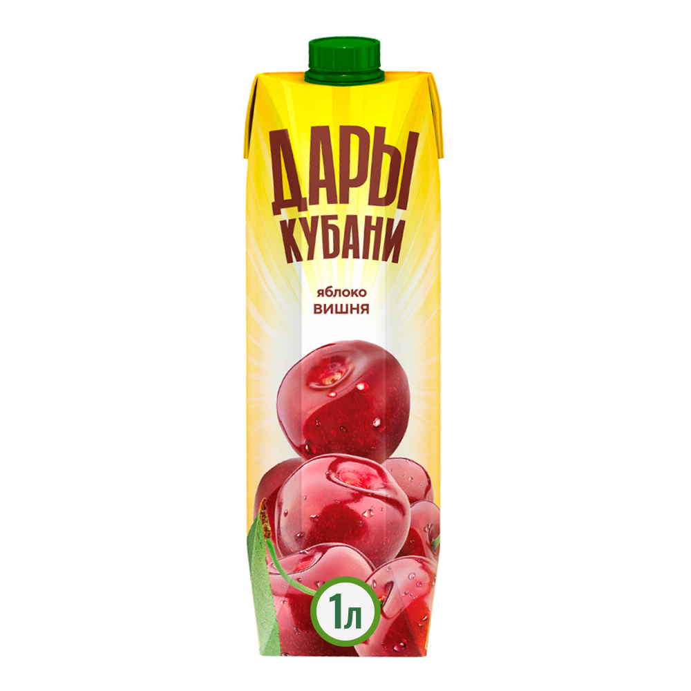 Нектар Дары Кубани яблоко-вишневый осветленный, 0.95 л