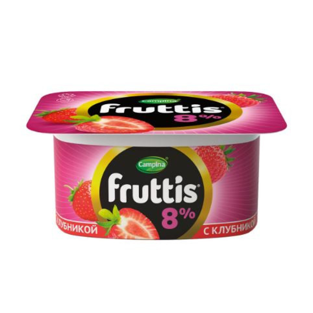 Йогурт Fruttis с клубникой 8%, 115 г