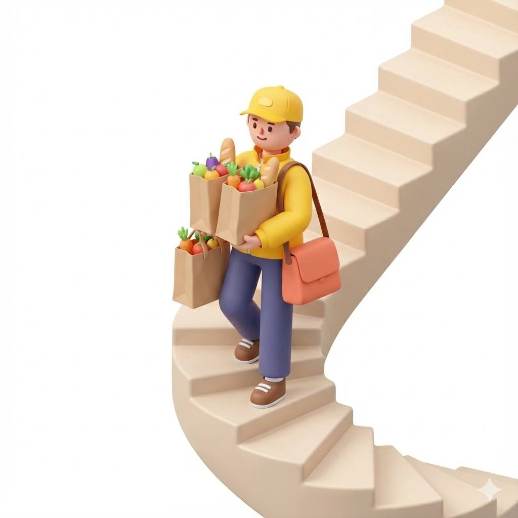 Подъем на 1-3 этаж