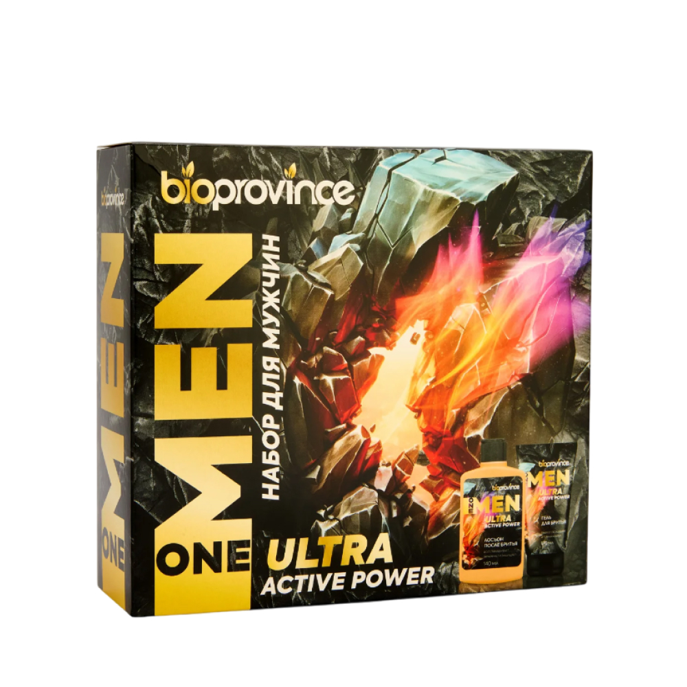 Подарочный набор Bioprovince one men (Гель для бритья 120 мл + Лосьон после бритья 140 мл)