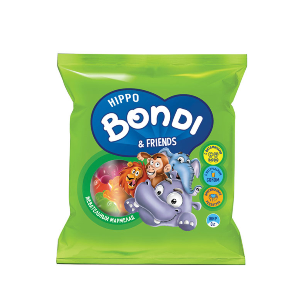 Мармелад жевательный Hippo Bondi & Friends с витаминами, 30 г // [20]