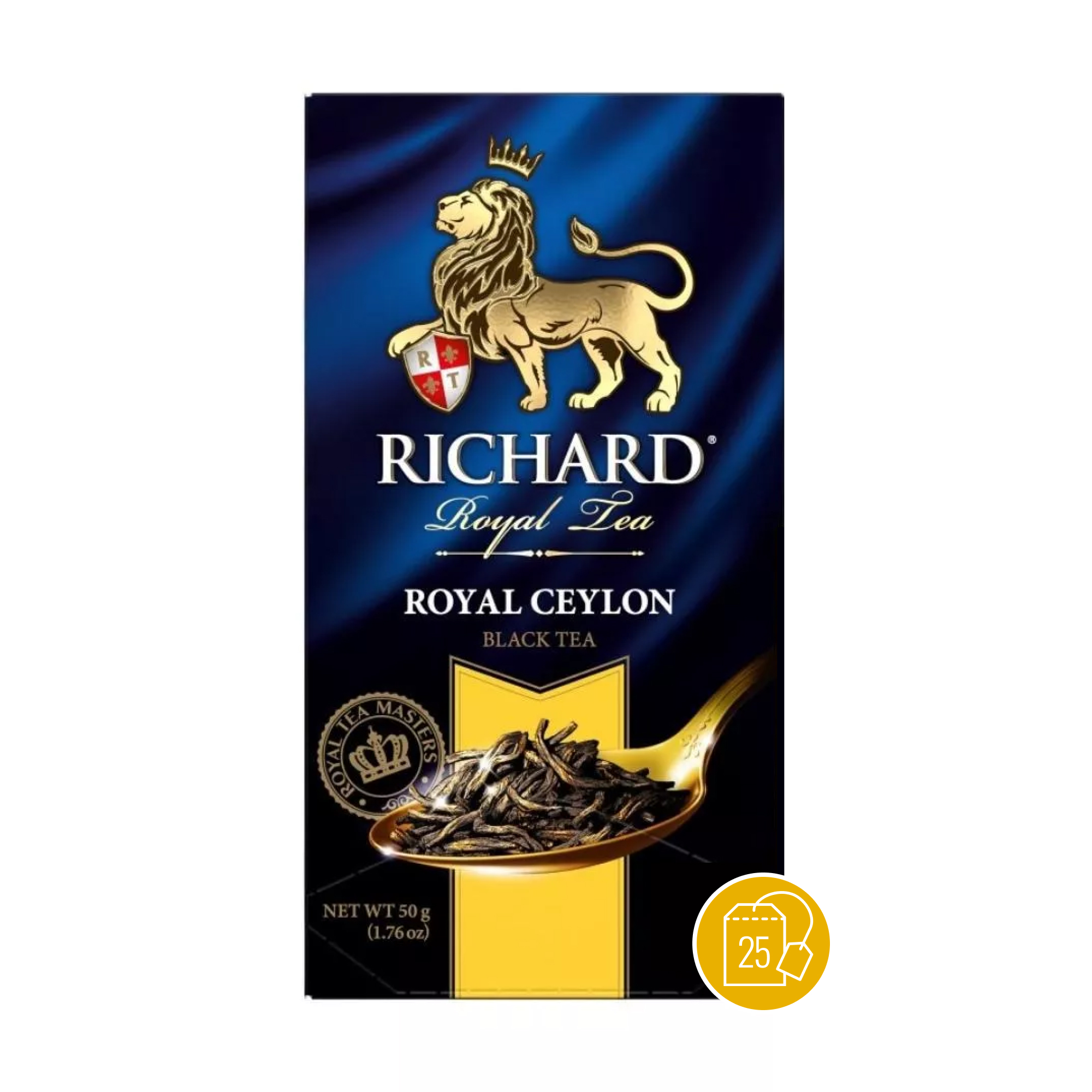 Чай Richard Роял Цейлон черный в сашетах, 25х2 г *