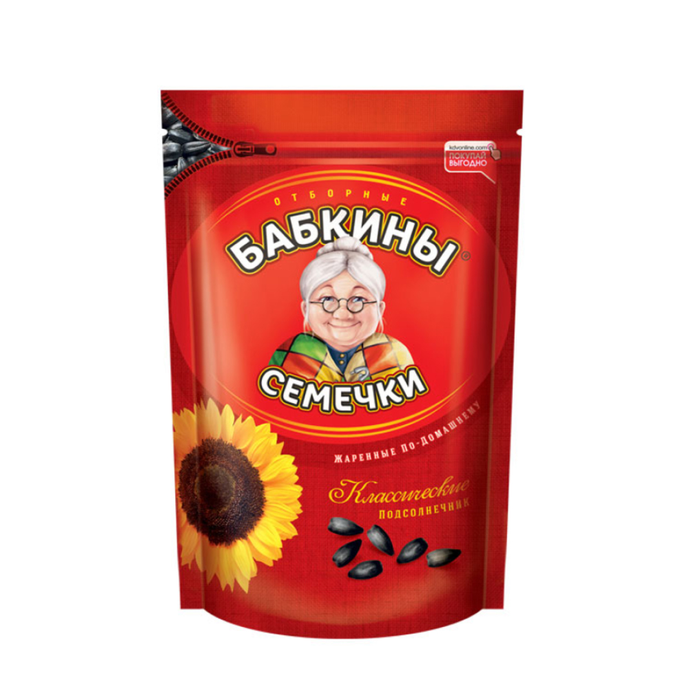 Семечки Бабкины жареные отборные, 300 г