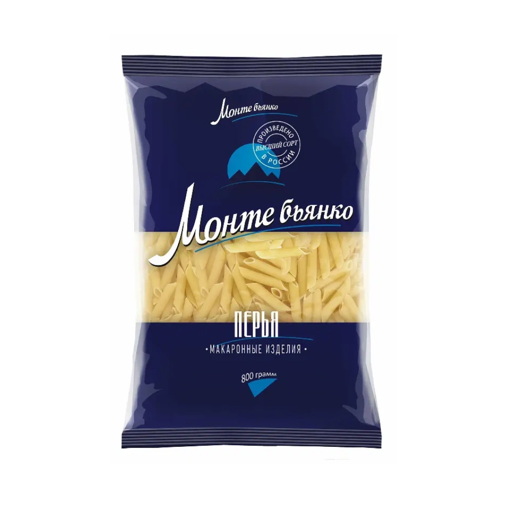 Макароны Монте Бьянко № 343 перья, 400 г