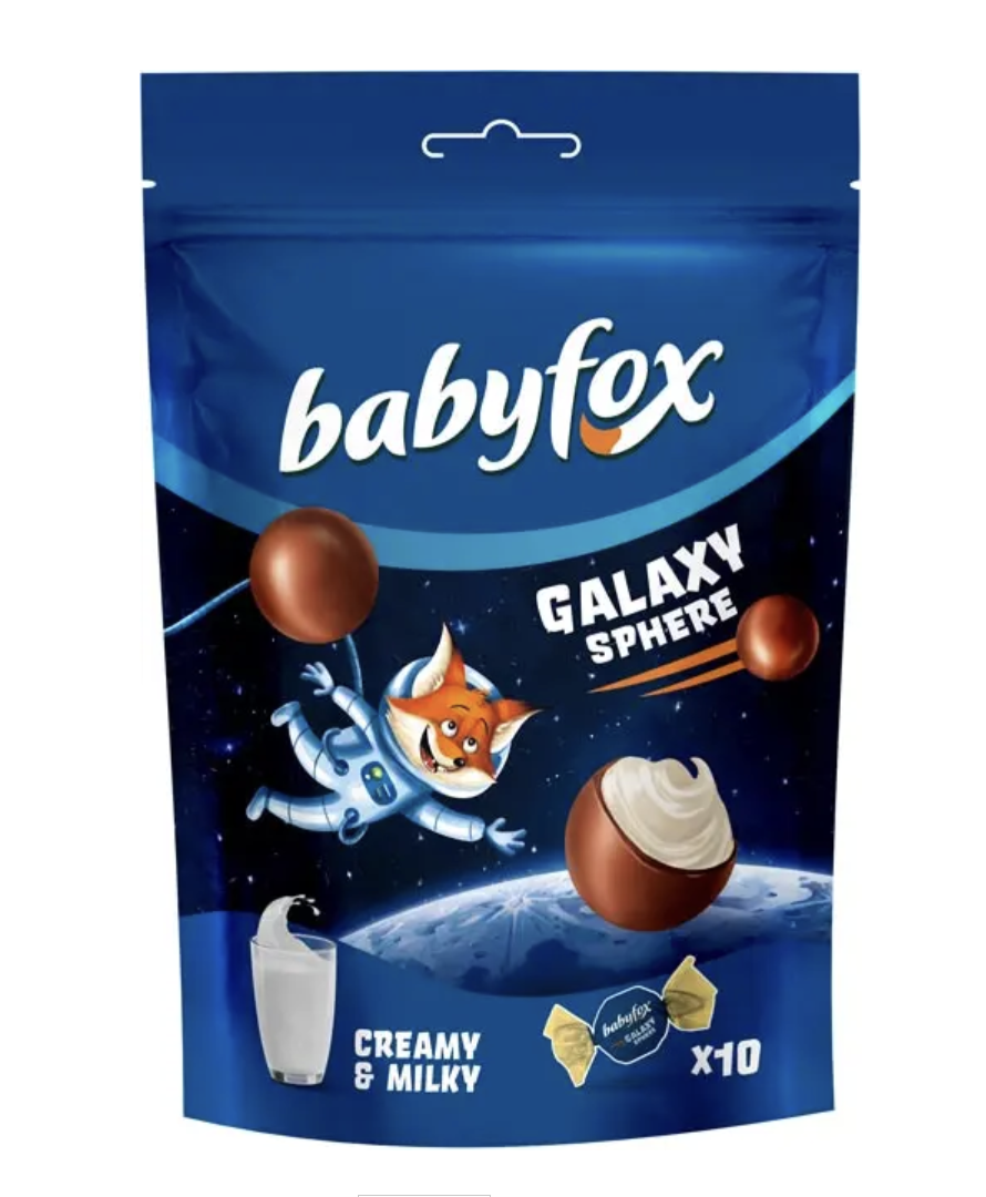Конфеты шоколадные Galaxy sphere BabyFox, 130 г