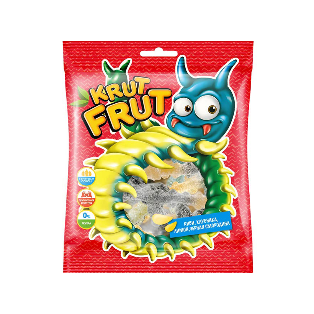 Мармелад жевательный KrutFrut в форме сороконожек, 70 г