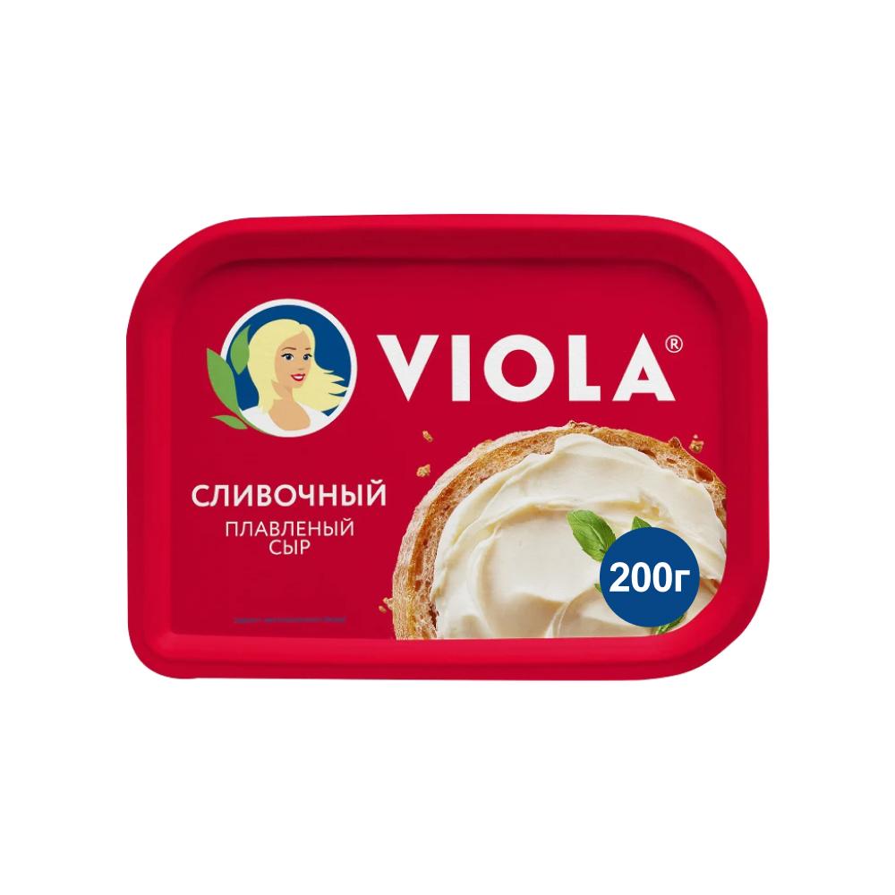Сыр плавленый Виола Сливочный 50%, 200 г // [23x]