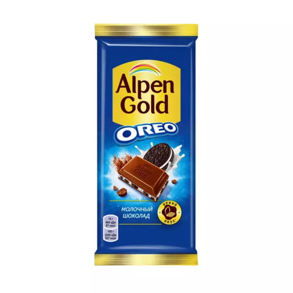 Шоколад Alpen Gold Oreo молочный 85 г