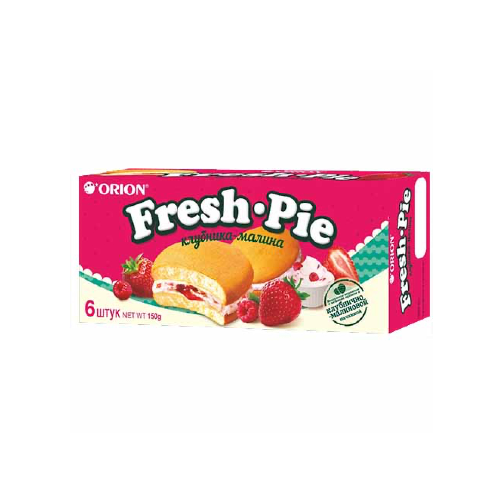 Пирожное Фреш Пай клубника малина, 6 шт