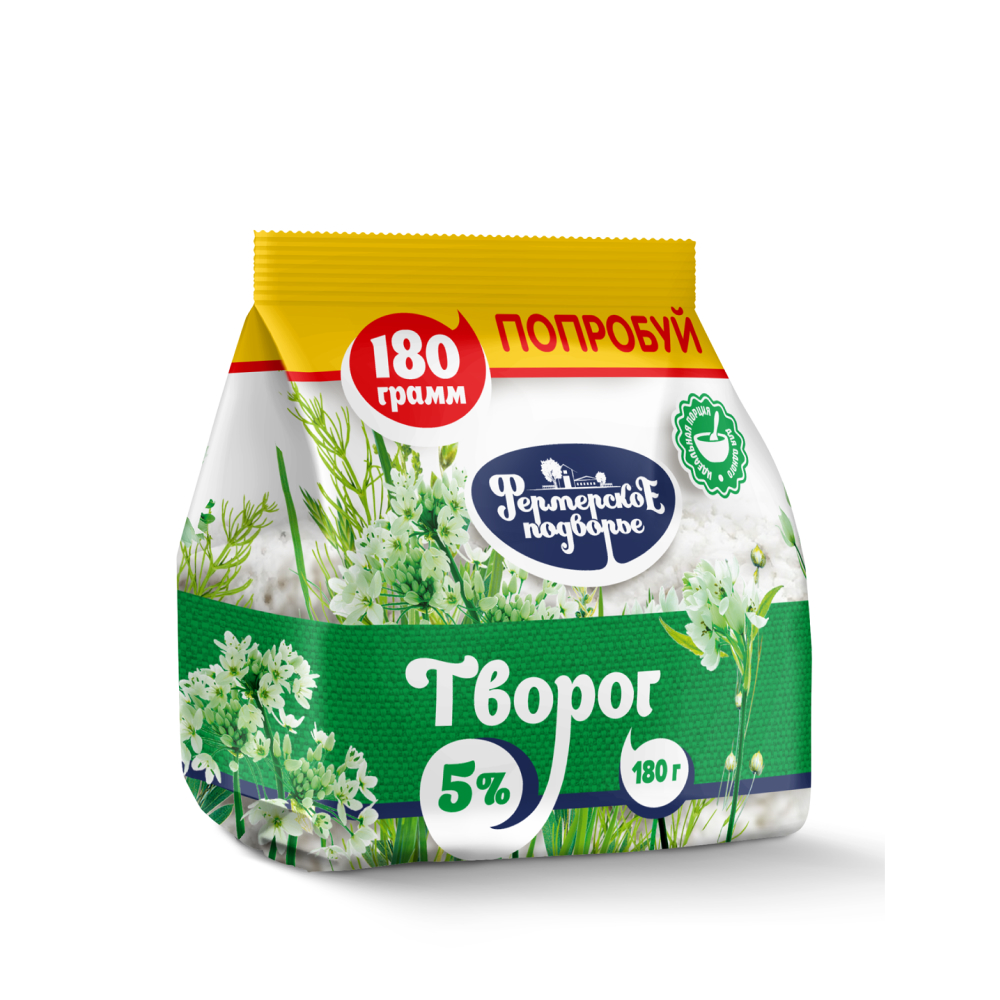 Творог 5% Фермерское подворье, 180 г