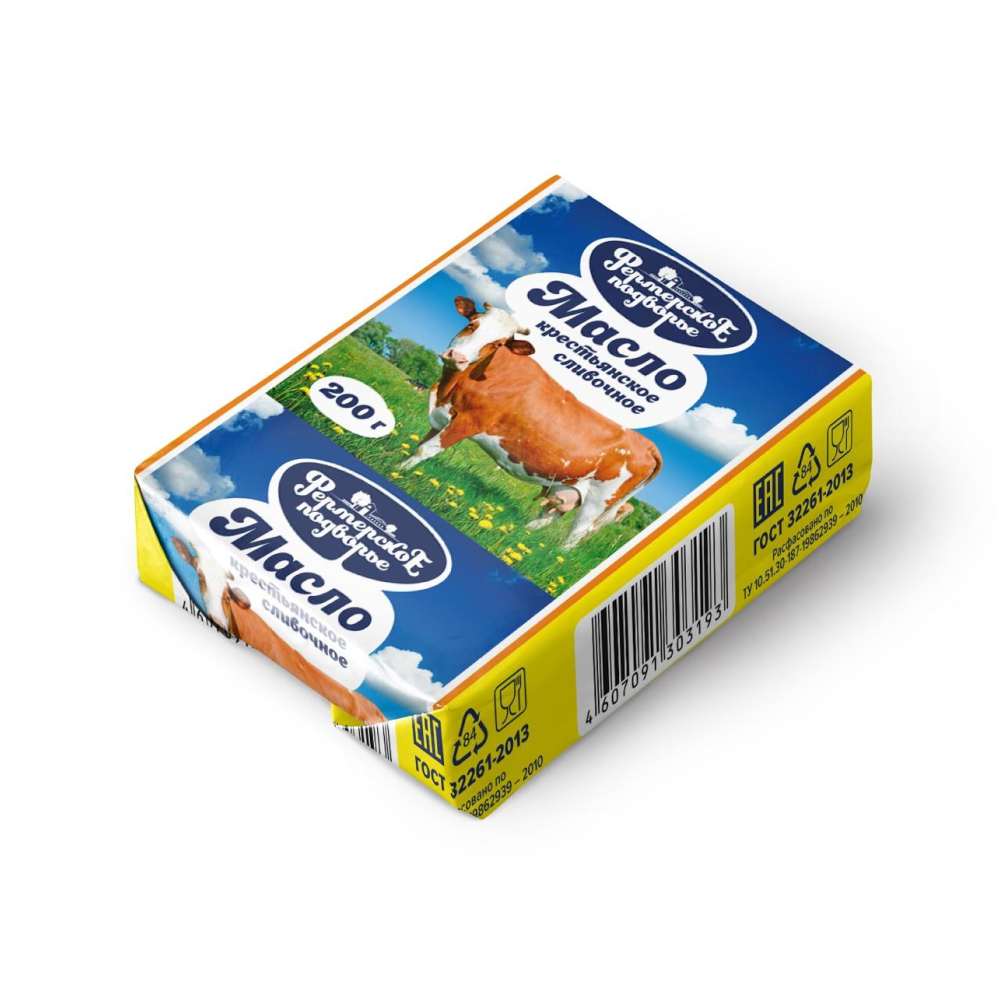 Масло сливочное Фермерское подворье крестьянское 72,5%