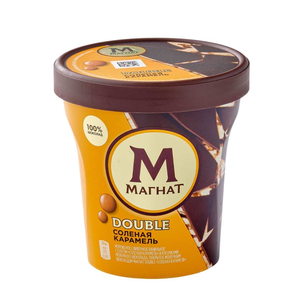Мороженое Магнат Double Соленая карамель, 310 г