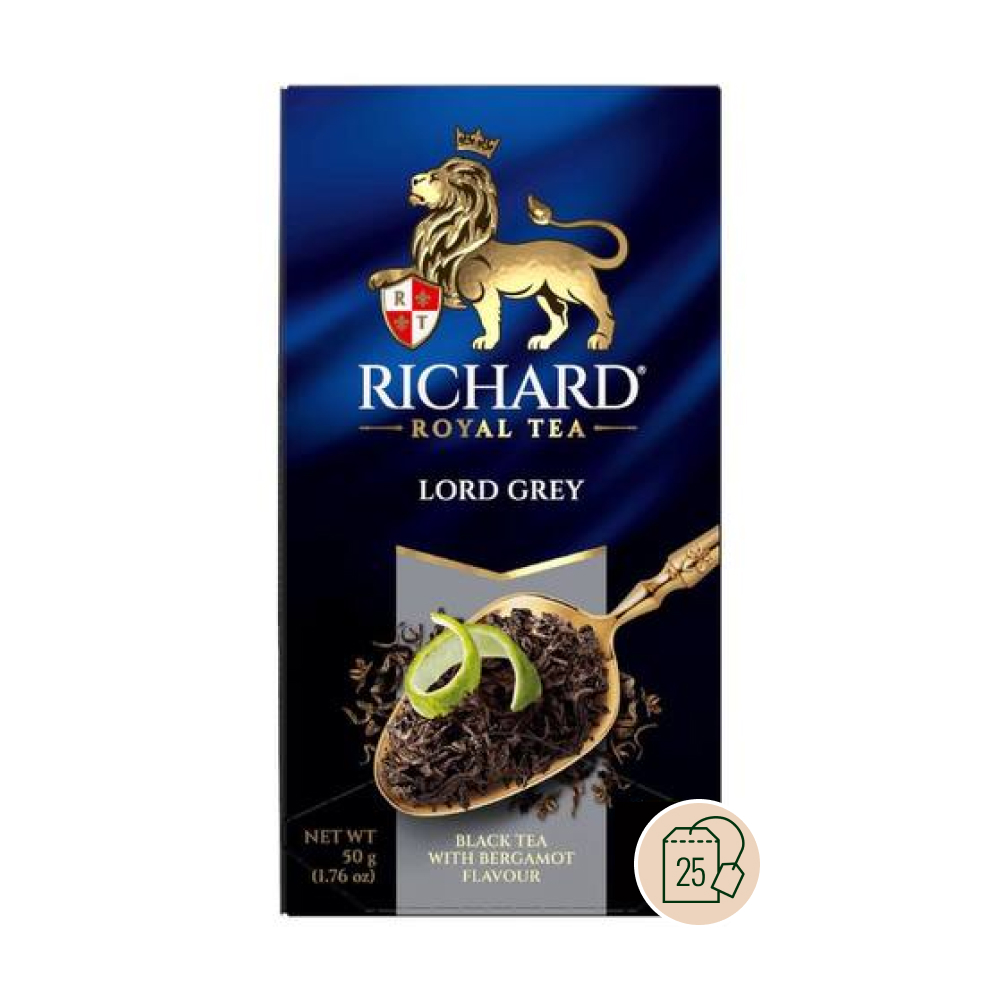 Чай Richard Lord Grey черный бергамот-лимон 25х2г *