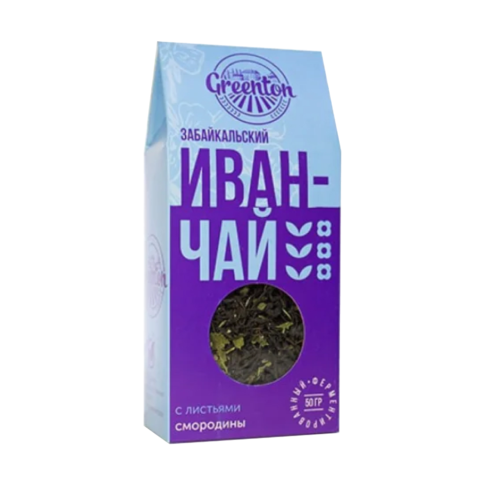 Иван-чай Забайкальский Greenton с листьями смородины, 50 г