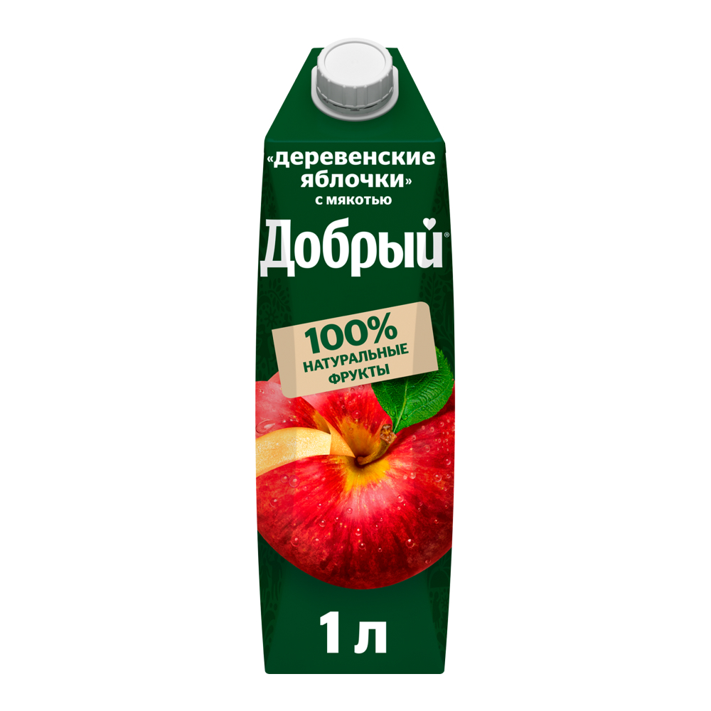 Сок Добрый Деревенские яблочки, 1 л