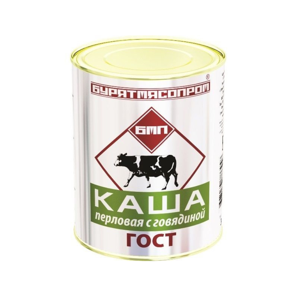 Каша перловая БМП с говядиной гост, 340 г