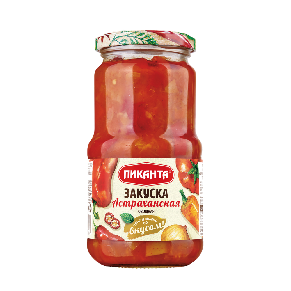 Закуска овощная Пиканта Астраханская, 460 г
