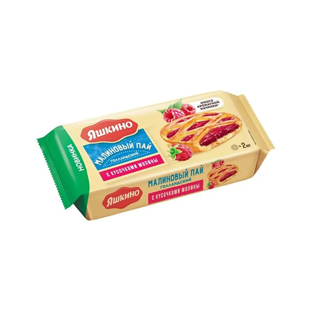 Печенье Яшкино Голландский пай с кусочками малины, 150 г // [3]