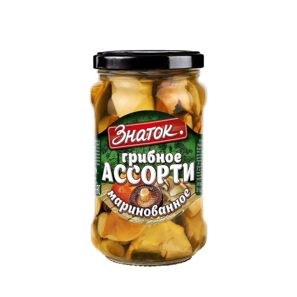 Грибное ассорти маринованное Знаток, 280 г  // [9]