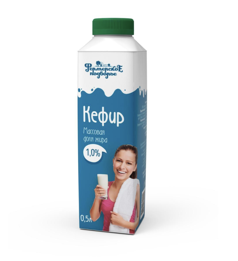 Кефир 1% Фермерское подворье 500 г