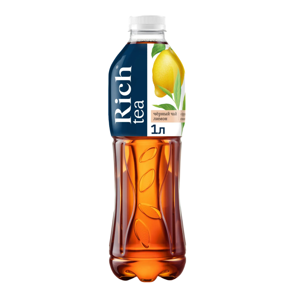 Холодный чай Rich Черный Лимон, 1 л