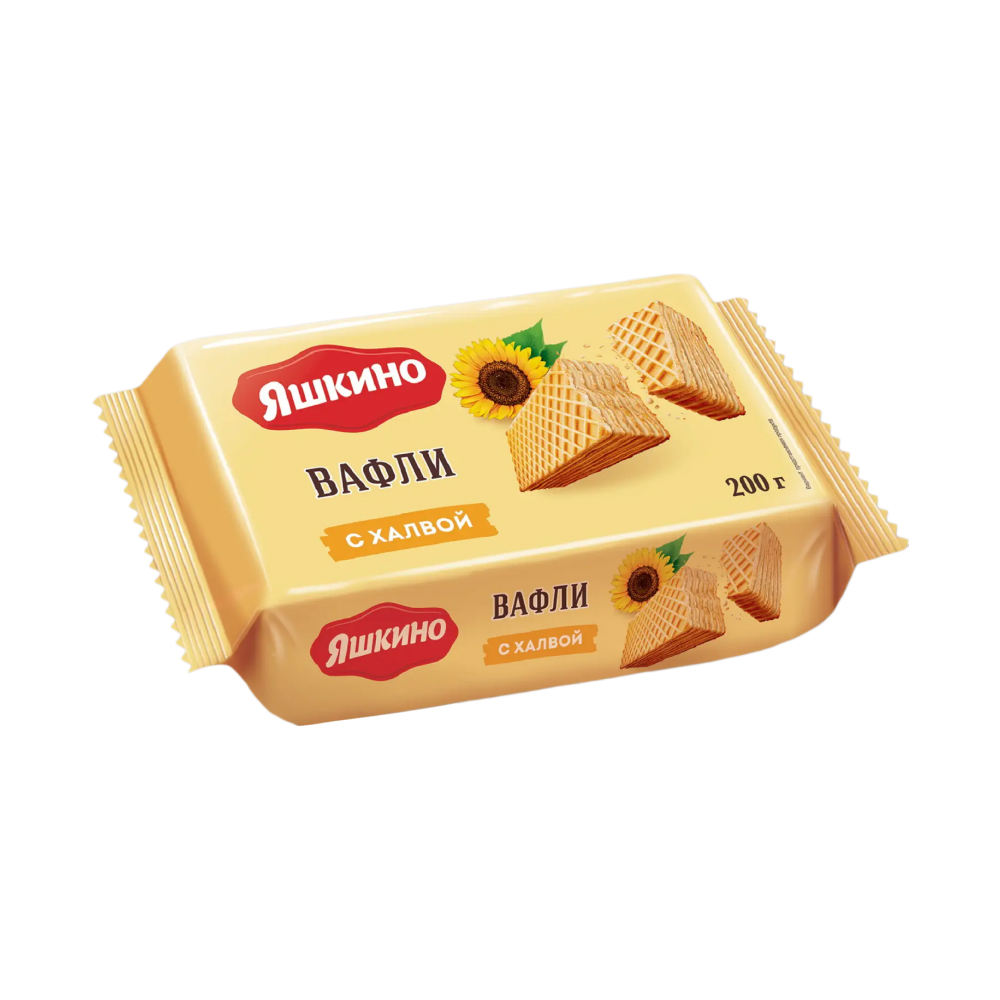 Вафли Яшкино с халвой, 200 г