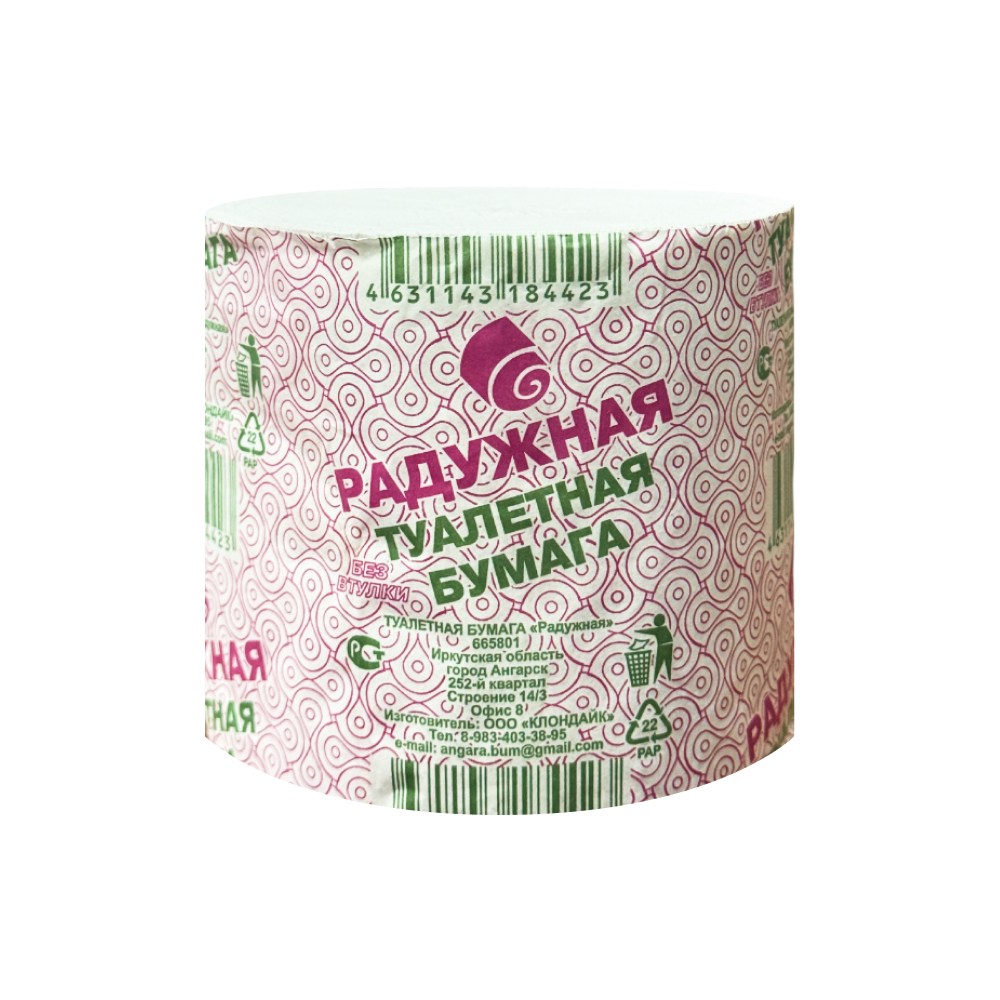 Туалетная бумага Ангара, 1 шт