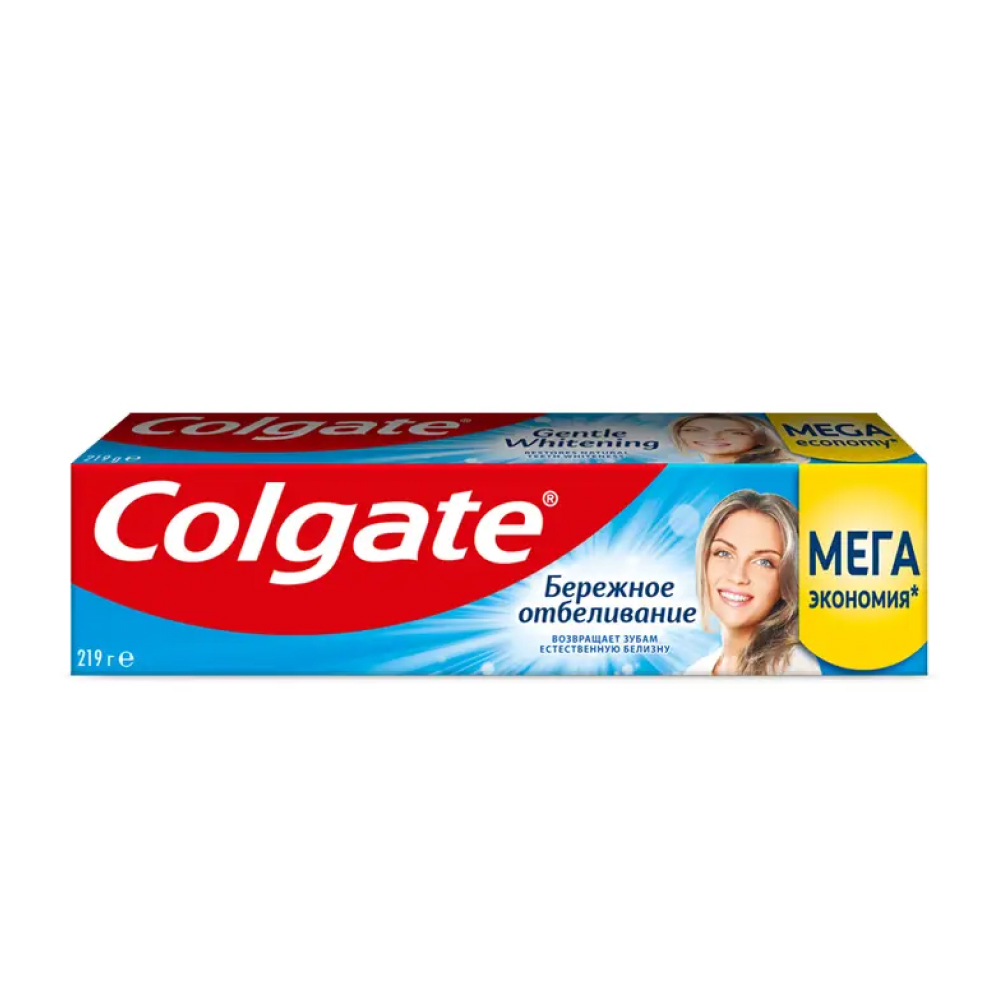 Зубная паста Colgate Бережное отбеливание, 219 г