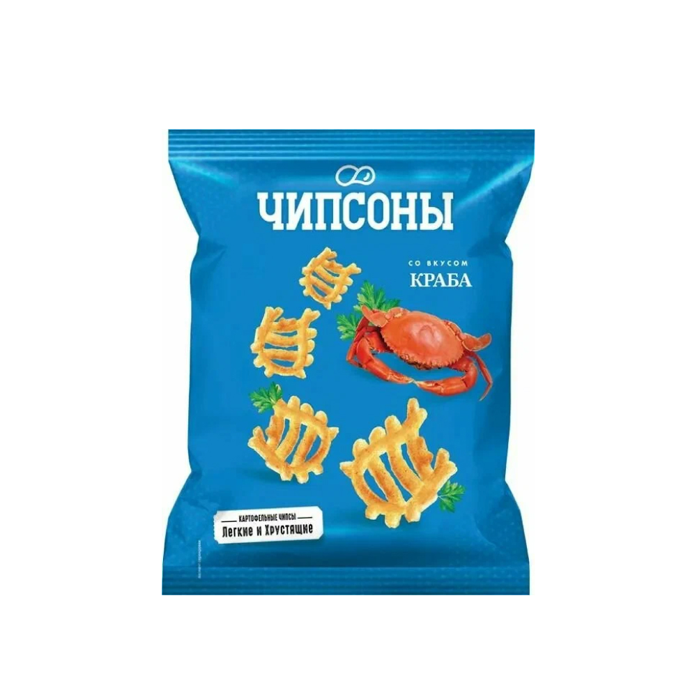 Чипсы Чипсоны со вкусом краба, 40 г