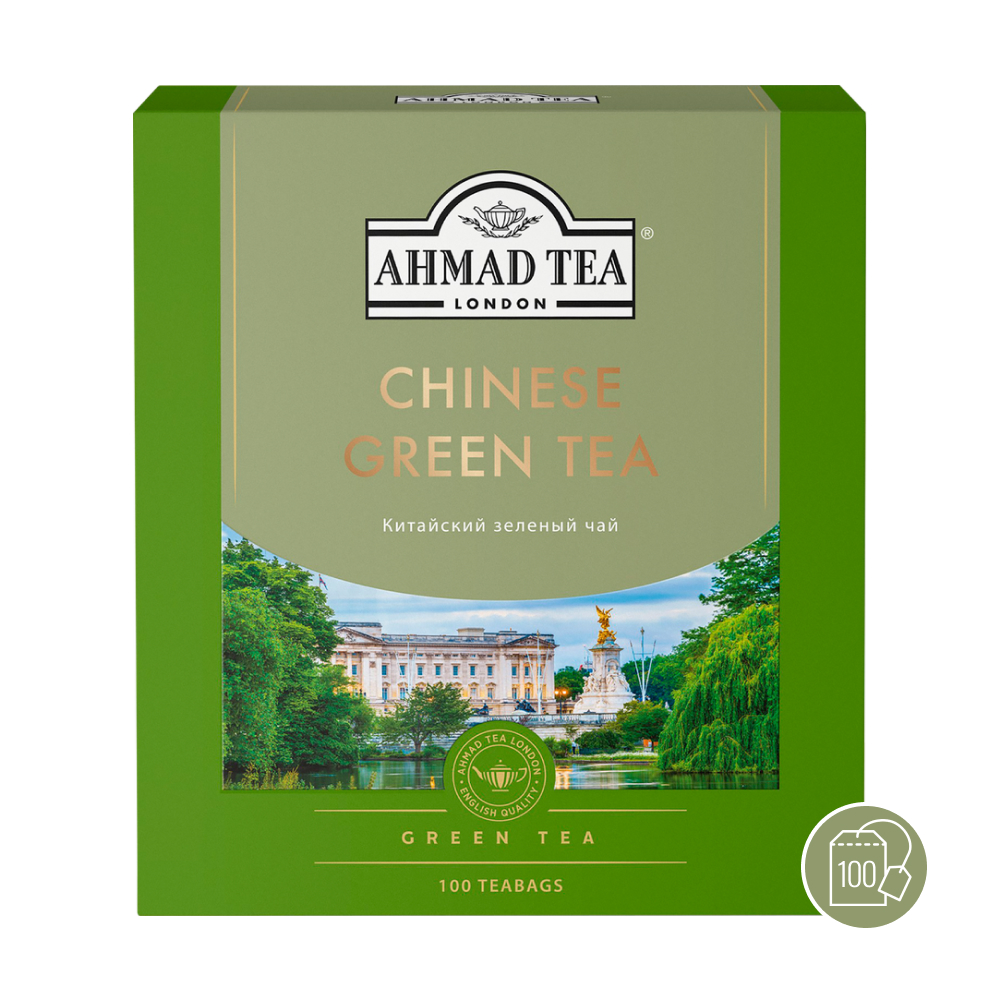 Чай зеленый Ahmad Tea Китайский, 100 пак.