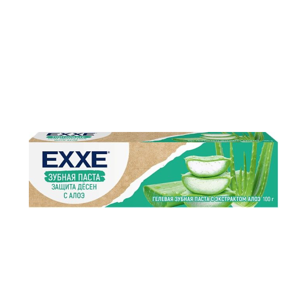 Зубная паста EXXE Защита дёсен с алоэ, 100 г