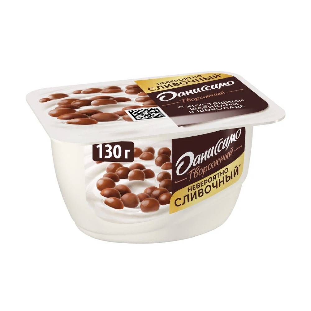 Творожок Даниссимо с хрустящими шариками 7.2%, 130г // [31]