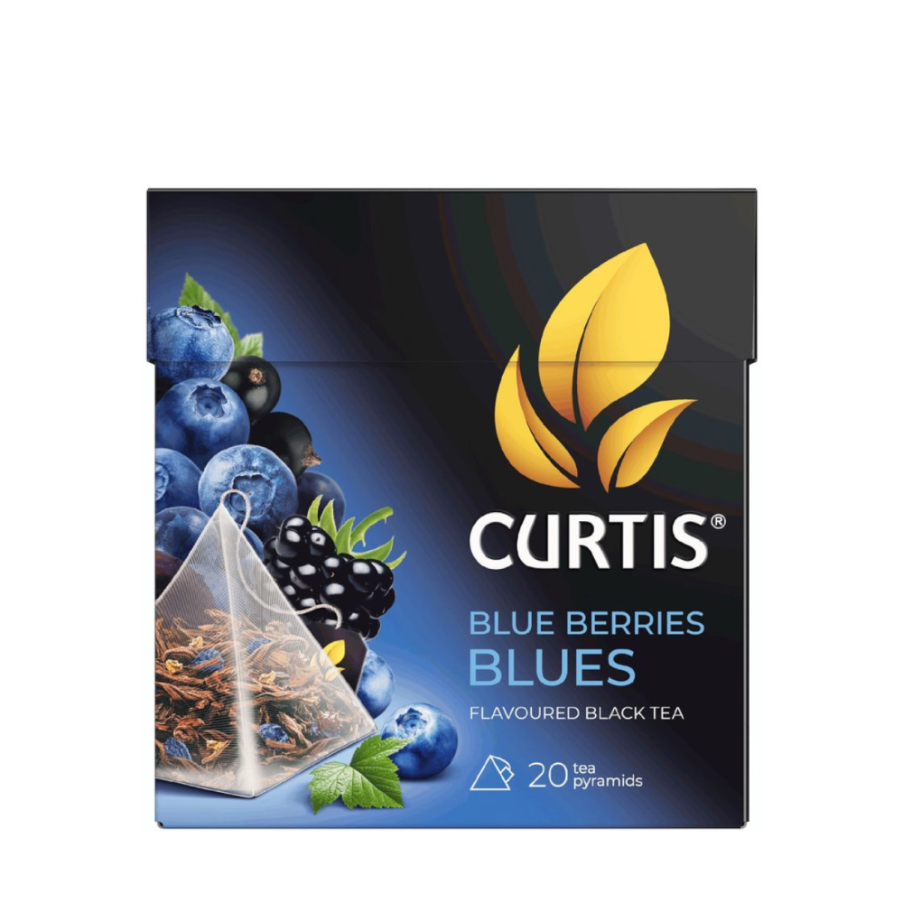 Чай черный Curtis Blue Berries Blues смородина, ежевика, черника, василёк, 20 п. // [12]